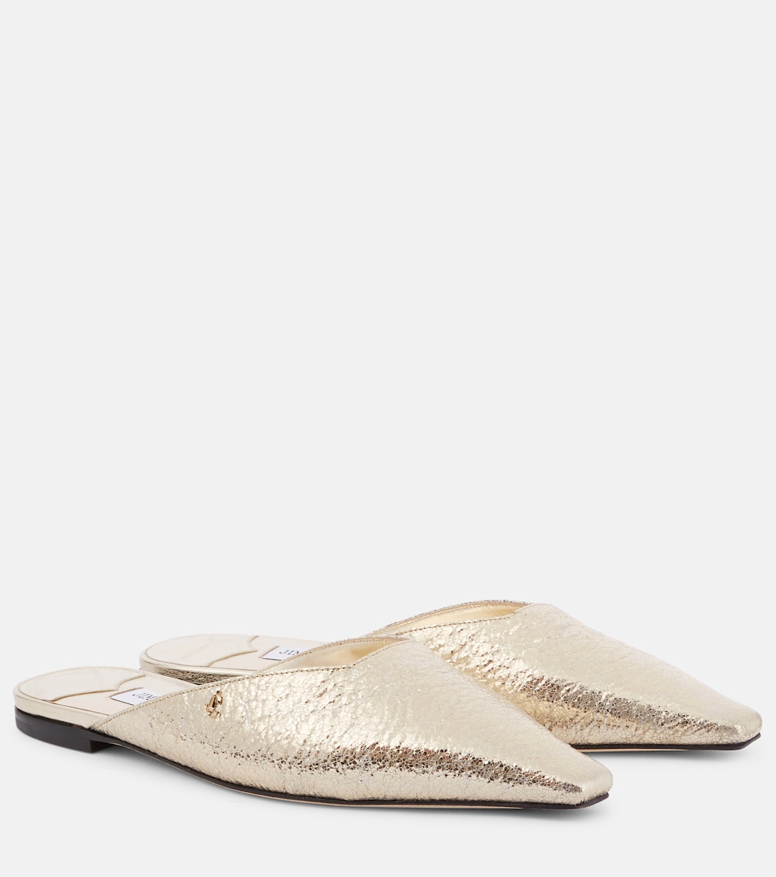 Мюли Vivi из металлизированной кожи Jimmy Choo, золотой