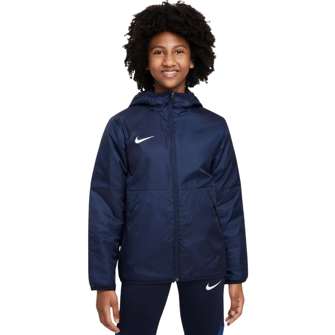 Детская куртка с капюшоном Nike Therma Repel Park, Darkblau Jeansblau