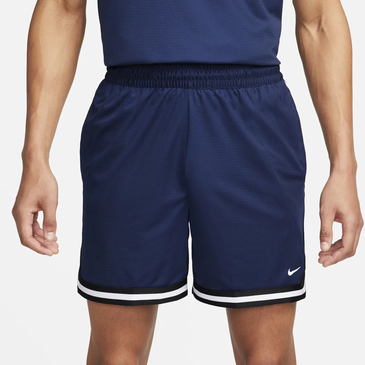 Мужские шорты Dri-FIT DNA 6" Nike, цвет Midnight Navy/White/Black
