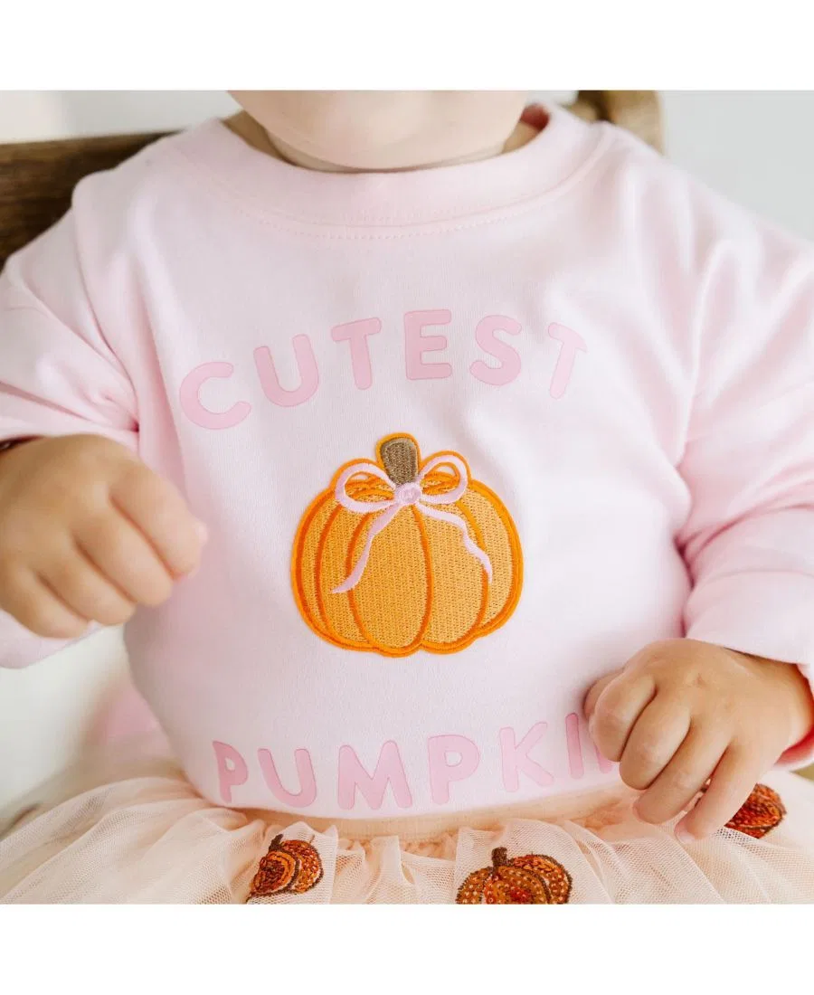 Детский комбинезон-боди с длинным рукавом Pumpkin Patch Sweet Wink, Ballet Pink — фото 3