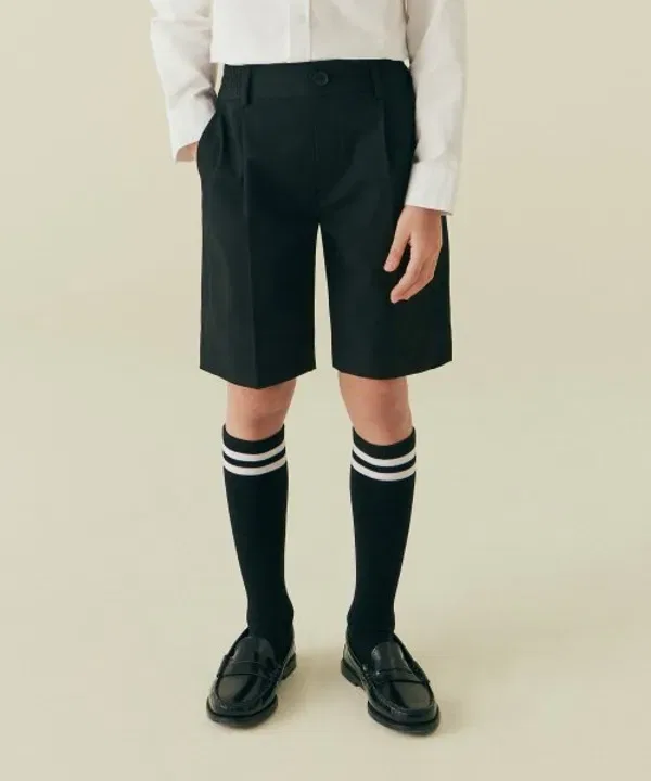 Шорты с резинкой, Musinsa Standard Kids, черный