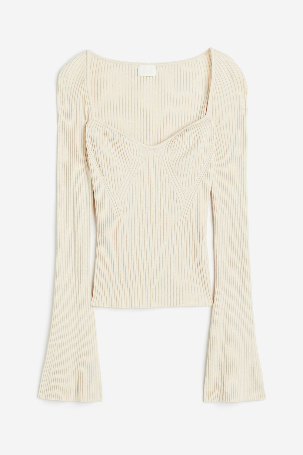 

Свитер H&M Rib-knit, светло-бежевый