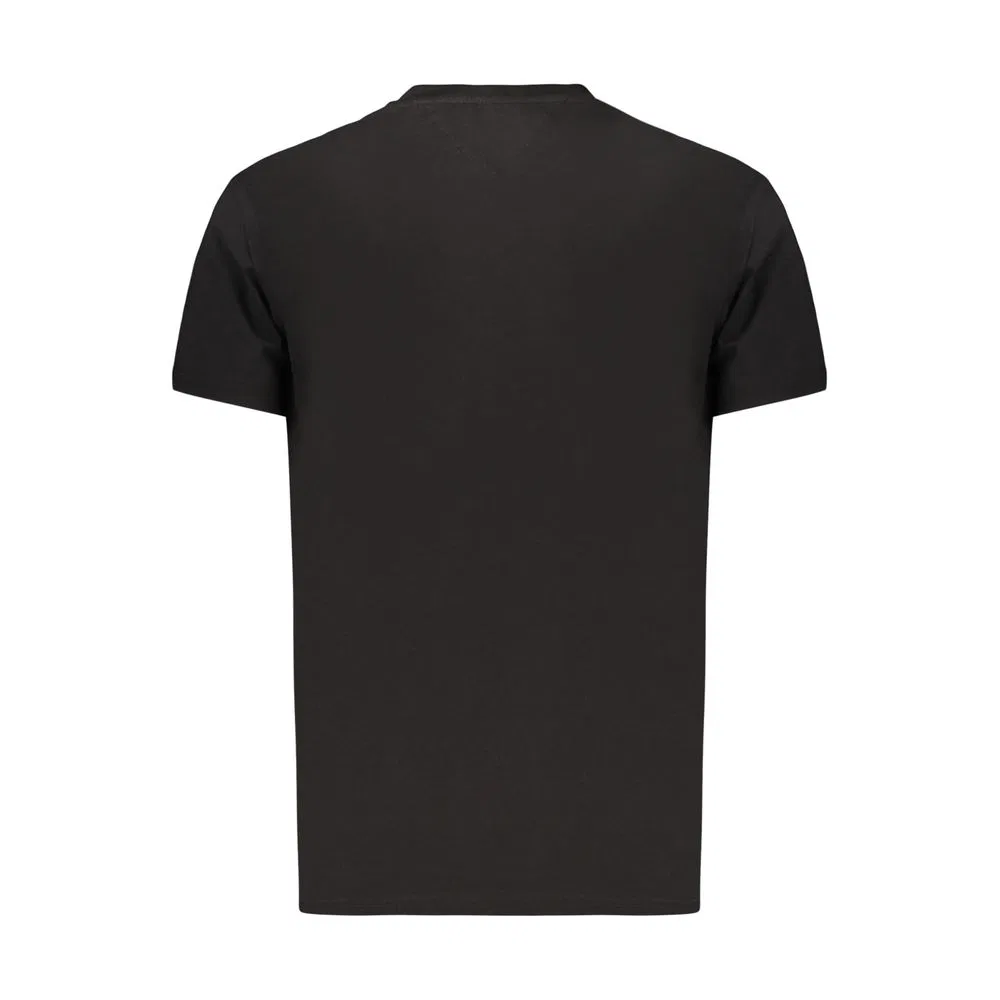Мужская футболка с принтом логотипа Tommy Hilfiger, Black — фото 2