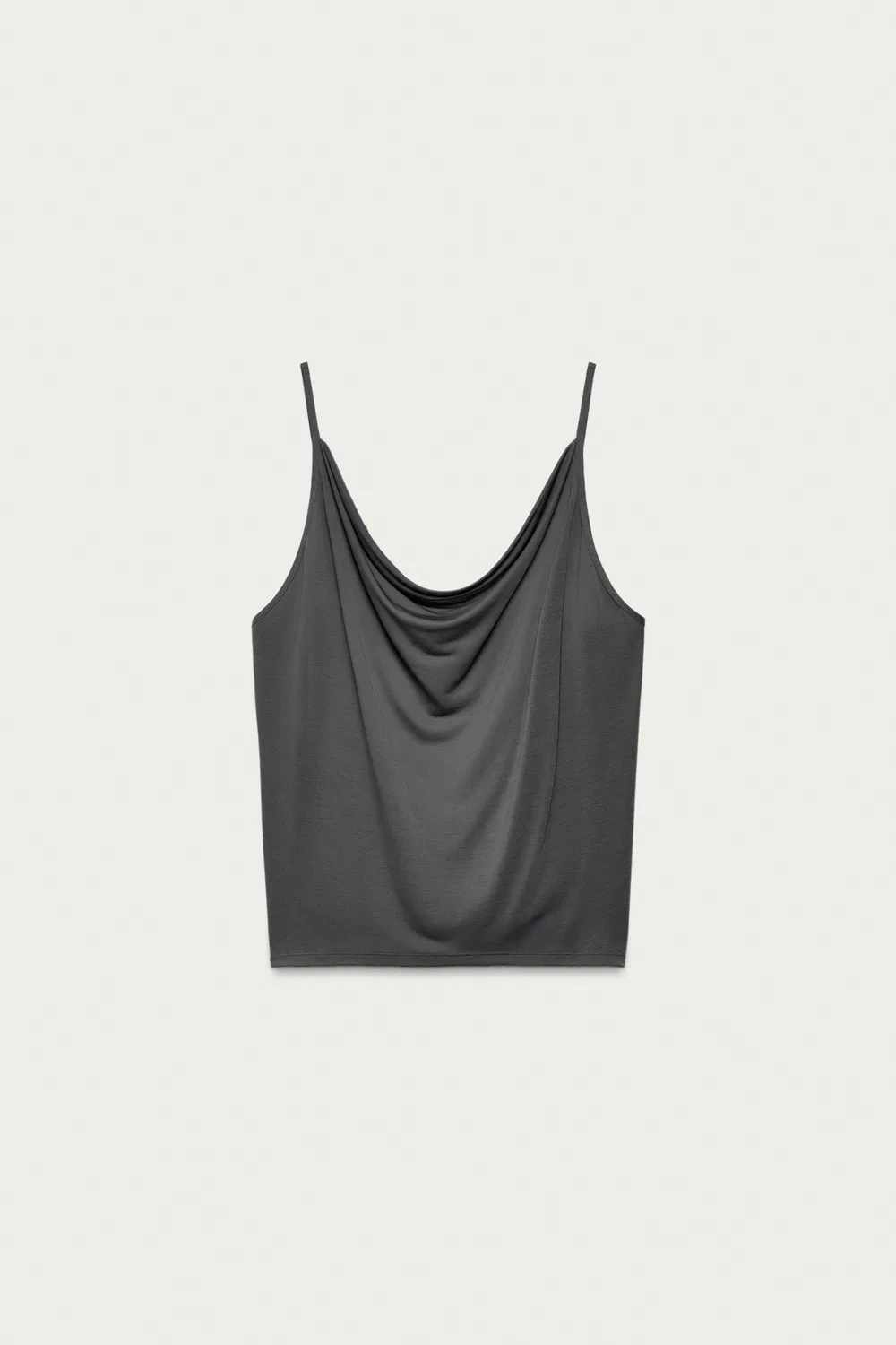 Топ с драпировкой от Marisa Berenson X Zara, Dark Anthracite — фото 2