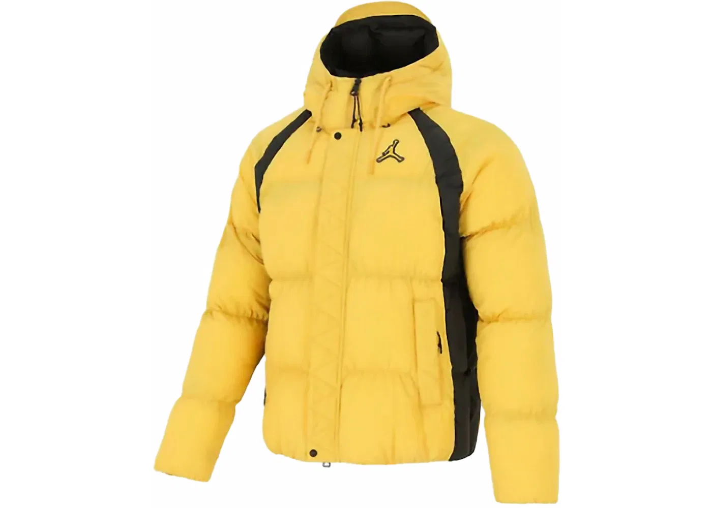 Мужская куртка-пуховик с принтом Jordan Essentials Puffer Jacket, Yellow/Black