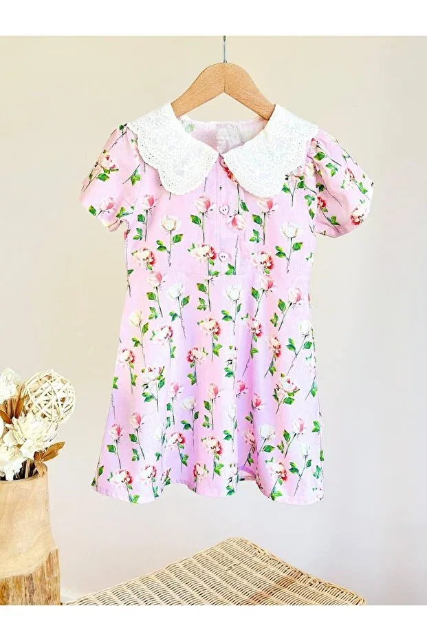 Детское платье для девочек с принтом floral Poalakıds, Flowered — фото 3
