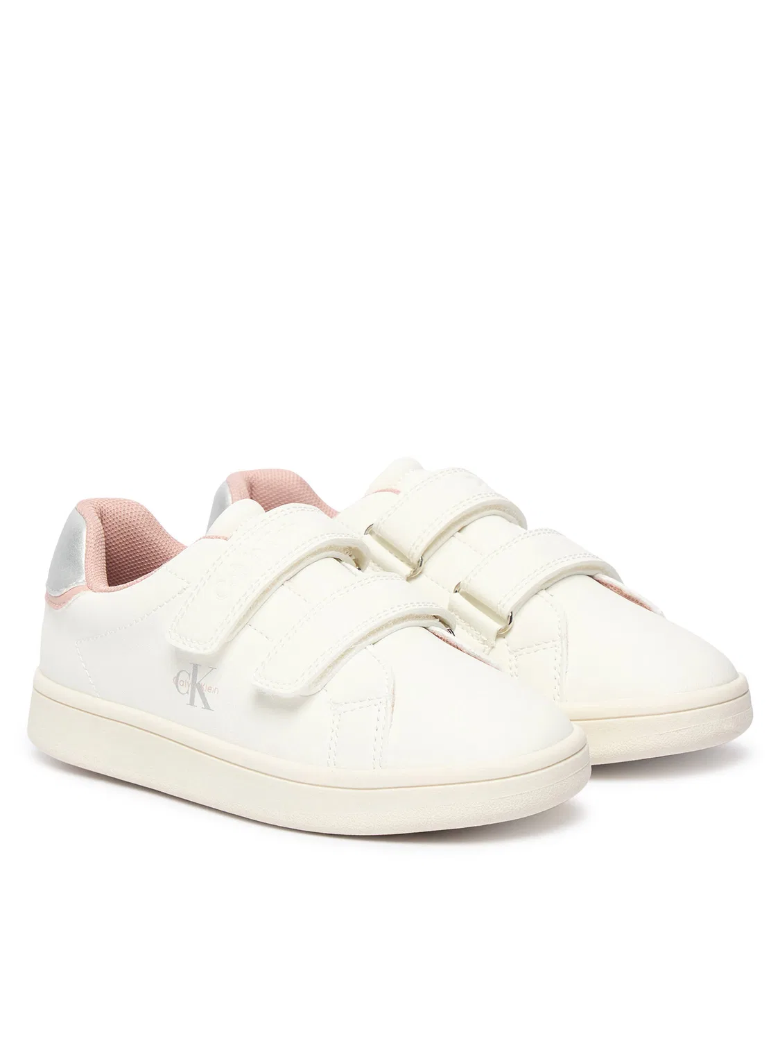 Кроссовки для девочки Low Cut Velcro Sneaker Calvin Klein, белый — фото 2