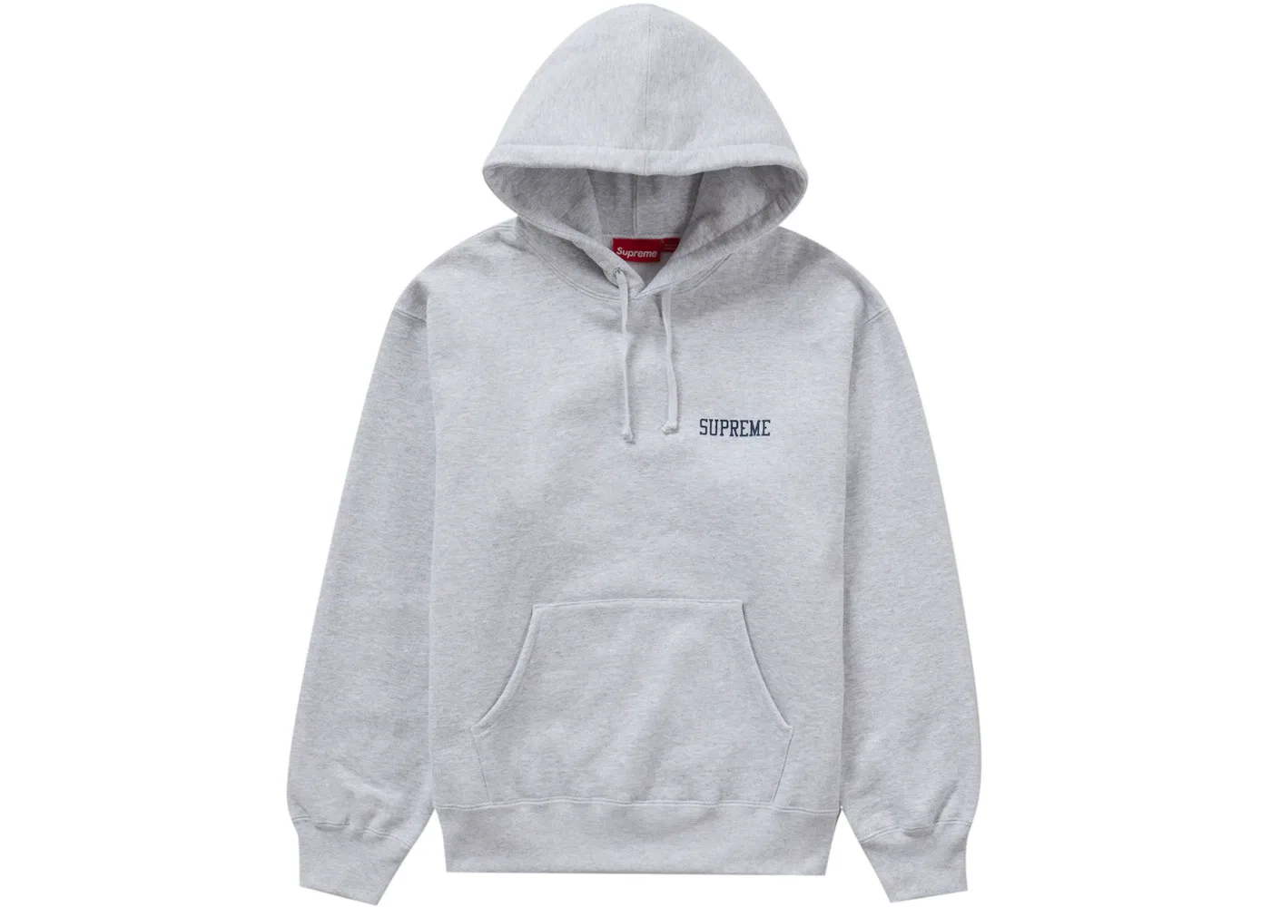 Мужская худи с принтом Supreme On God Hooded Sweatshirt, Ash Grey — фото 2