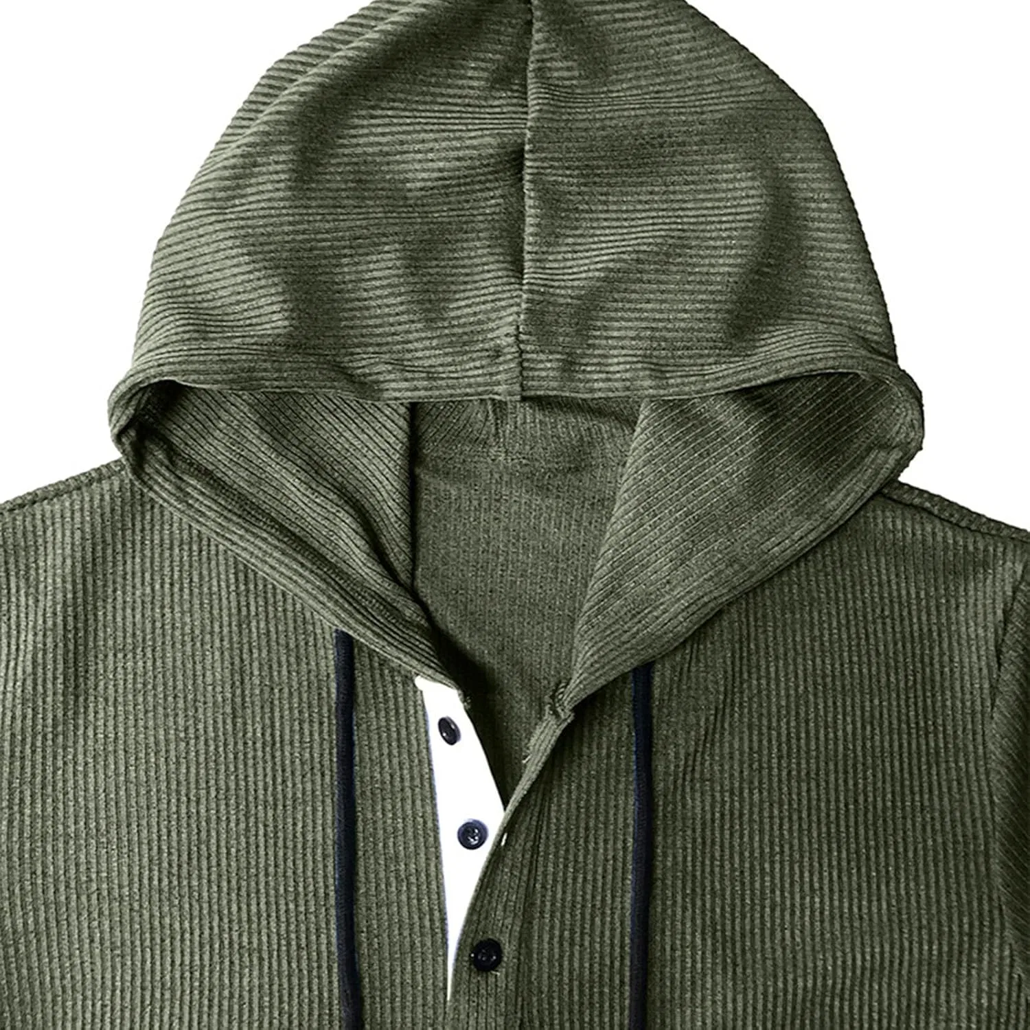 Мужская футболка с капюшоном Knit Shirt, Army Green — фото 4
