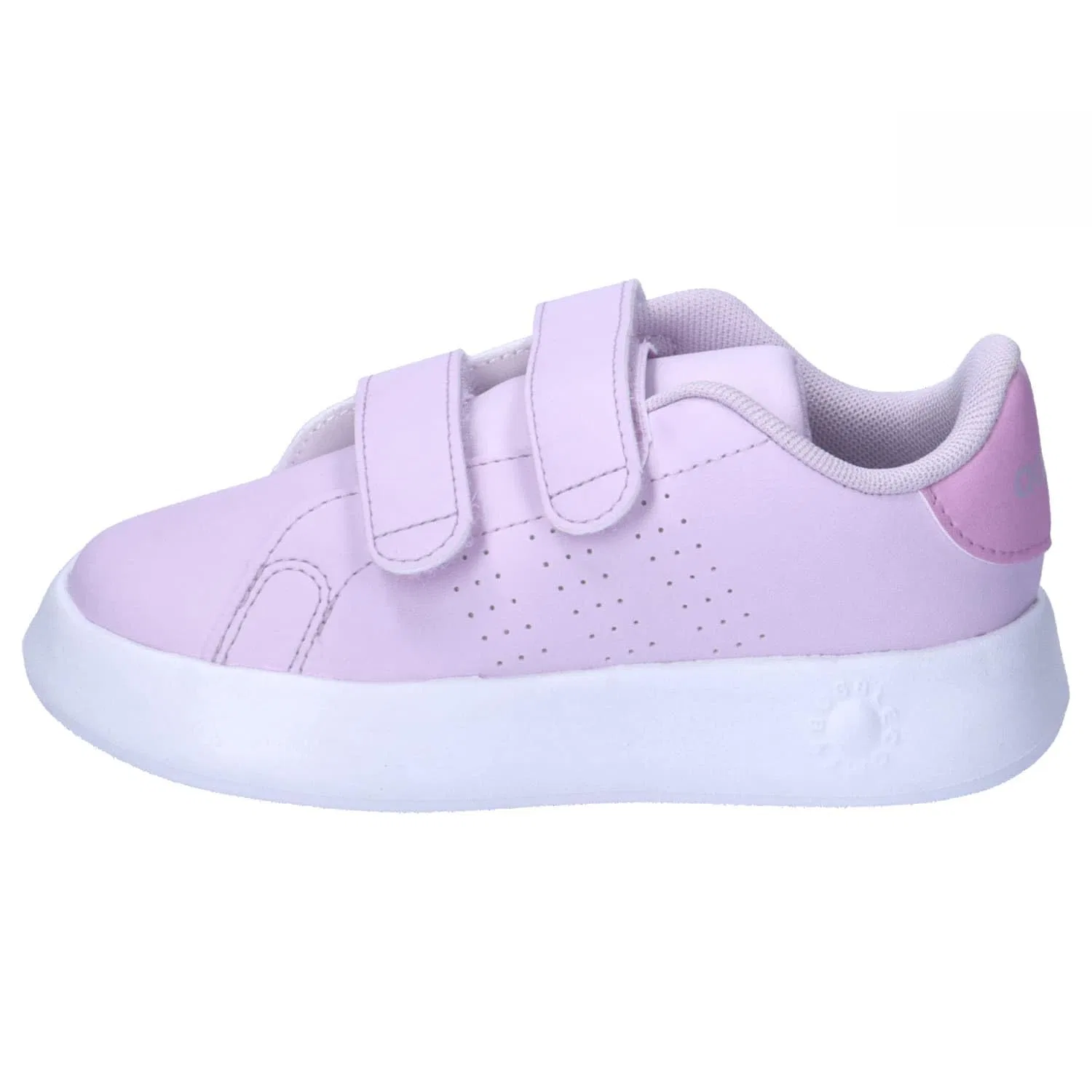 Детские кроссовки с липучками Advantage Shoes Kids Adidas, Ice Lavender Bliss Lilac Cloud White — фото 2