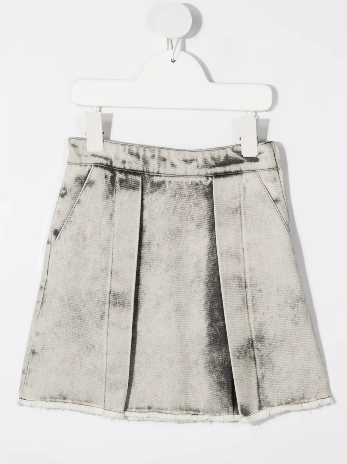 Джинсовая юбка с эффектом stonewash Andorine, серый — фото 3