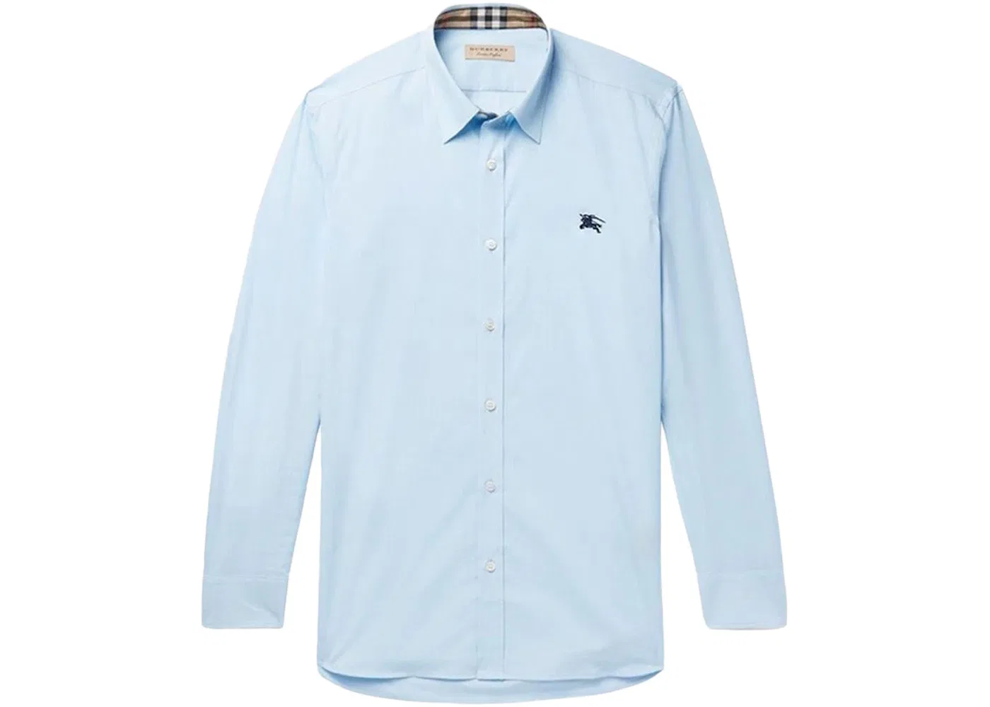 Мужская рубашка из хлопкового поплина Shirt Burberry, Pale Blue