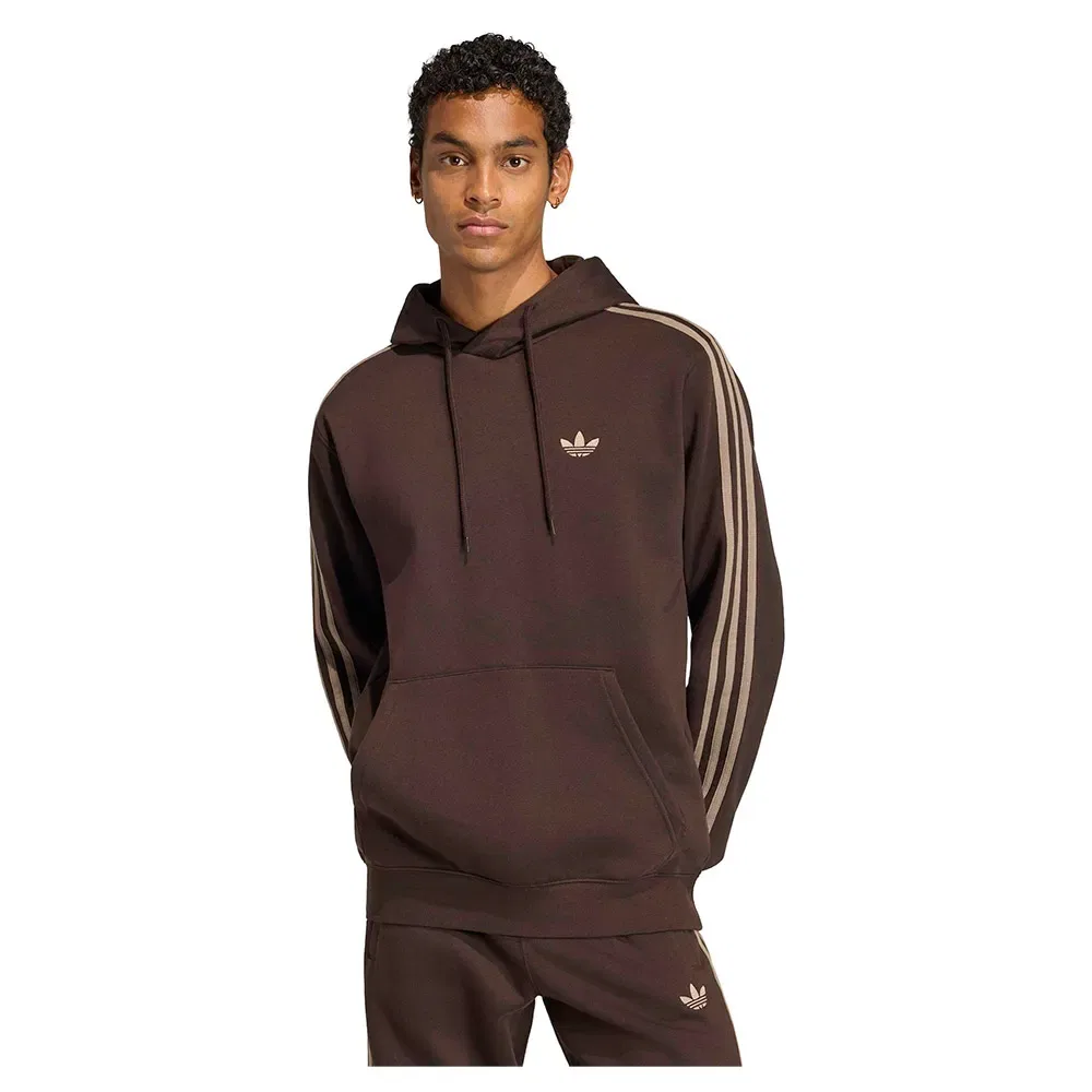 Худи 3 Stripes Adidas Originals, коричневый