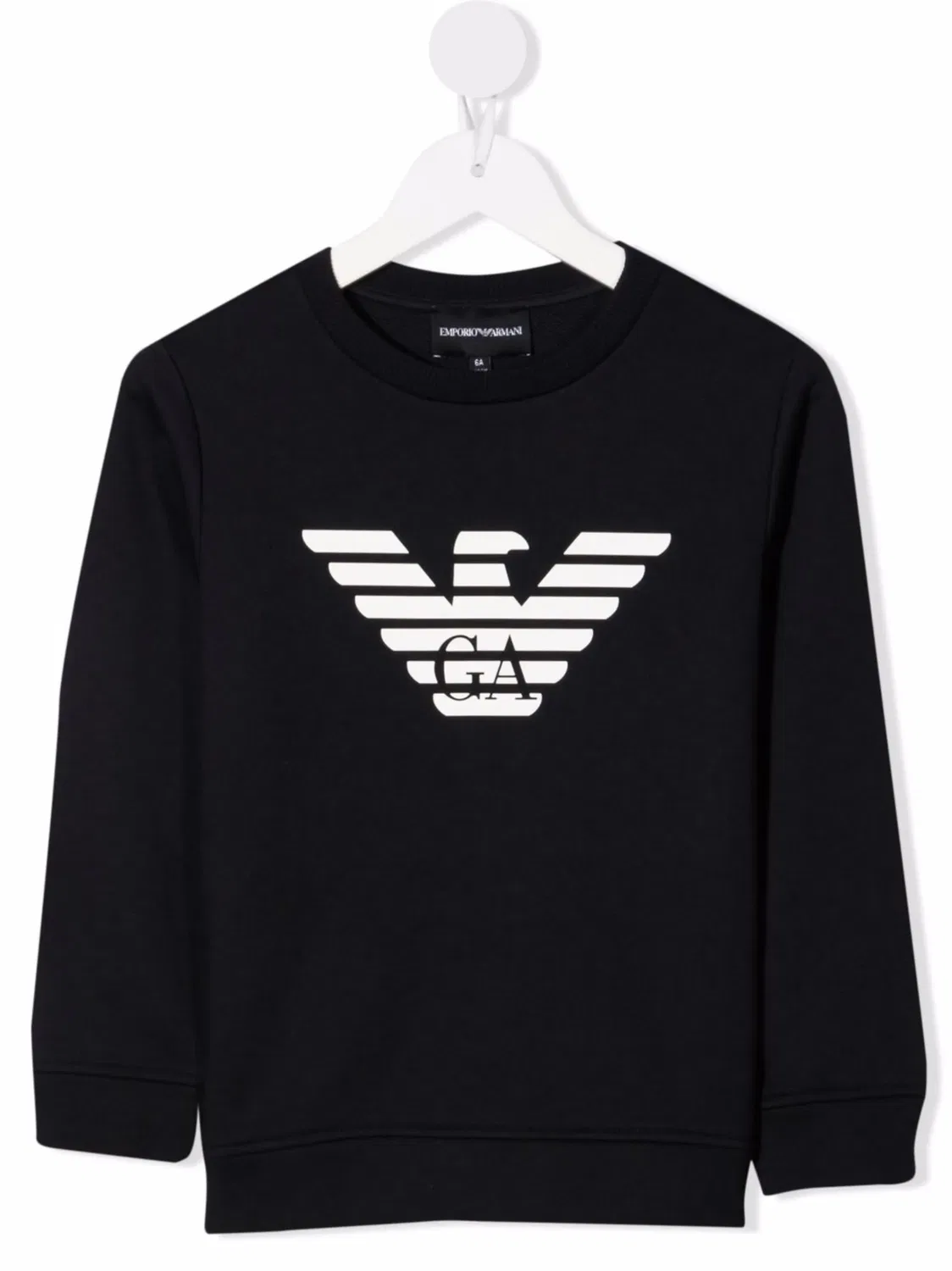 Emporio Armani Темно-синий свитшот с логотипом