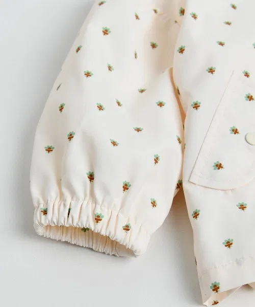 Детская куртка с капюшоном и принтом Элли moimoln, Ivory — фото 4
