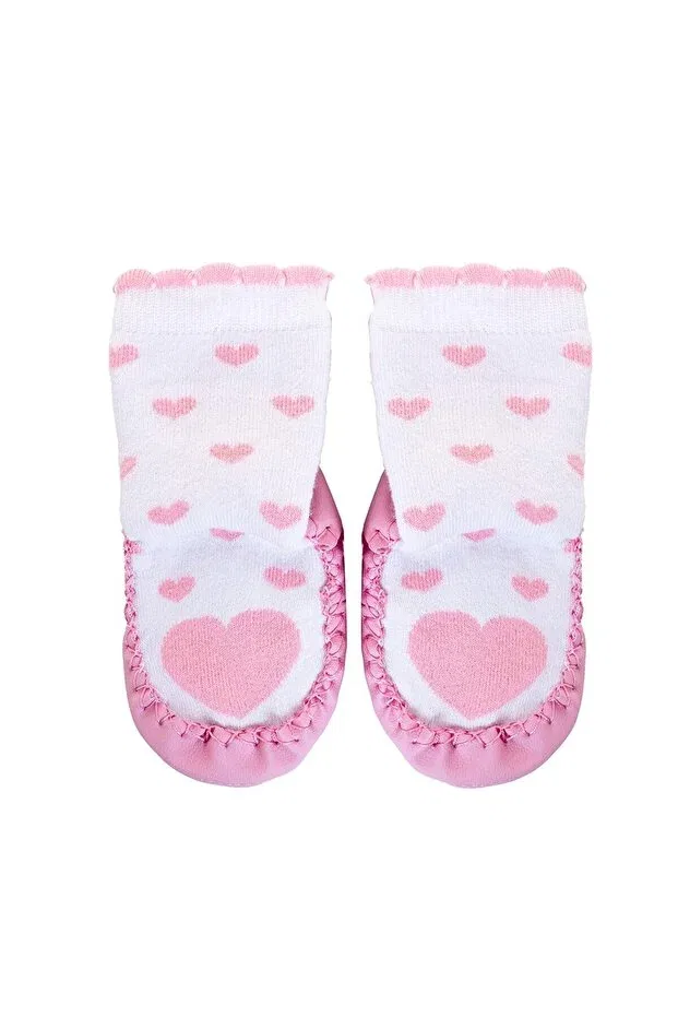 Детские для девочек носки с принтом с животными Ebebek Hello Baby, Pink