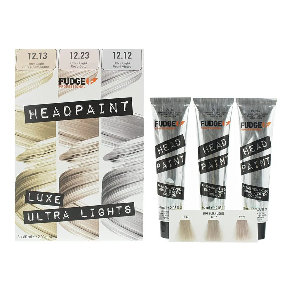 Набор для осветления волос Headpaint High Lift Trio, Fudge, 3 предмета, 100 мл, Белый