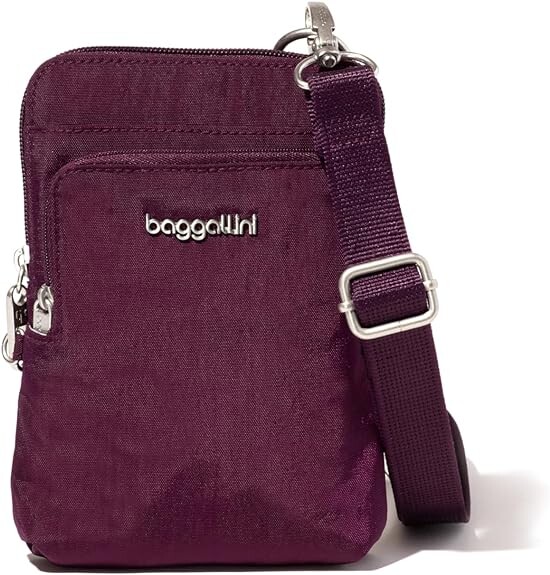 

Сумка кросс-боди Baggallini Securtex® Anti-theft Activity, темно-фиолетовый