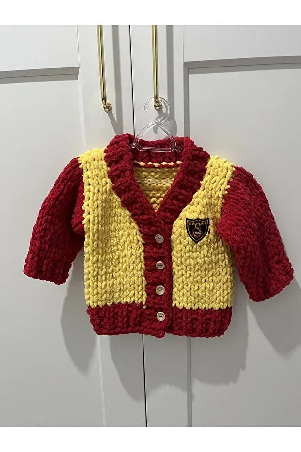 Детский кардиган с принтом Galatasaray Baby Puffybaby Store, Yellow