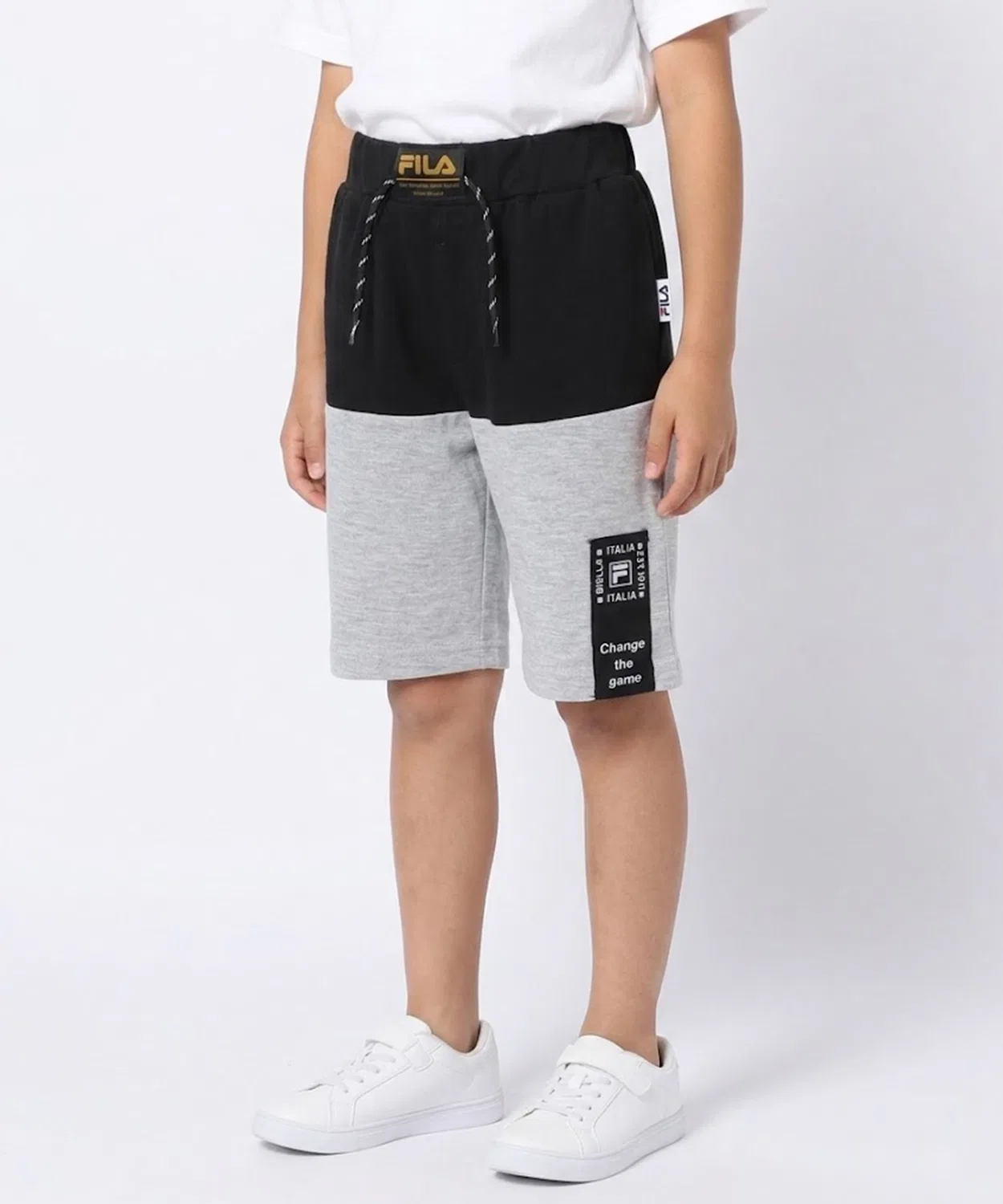Детские шорты FILA с двухцветным дизайном, модель Bicolor Switch FILA, Black