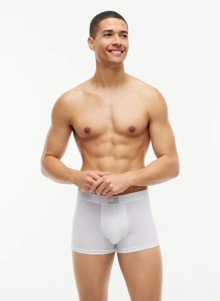 Трусы-боксеры с логотипом на поясе, комплект из 3 штук, Tommy Hilfiger, красно-белый — фото 2