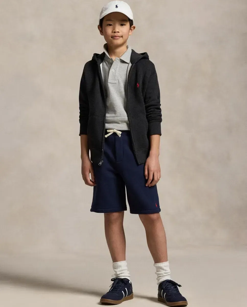 Детское поло для мальчиков из хлопкового пике Polo Ralph Lauren, Gris — фото 2
