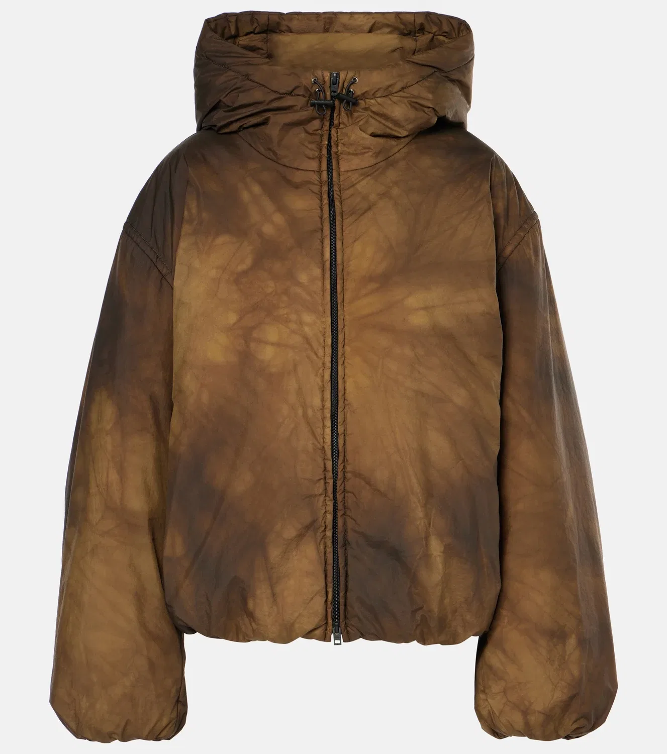 Куртка-пуховик с капюшоном Acne Studios, коричневый
