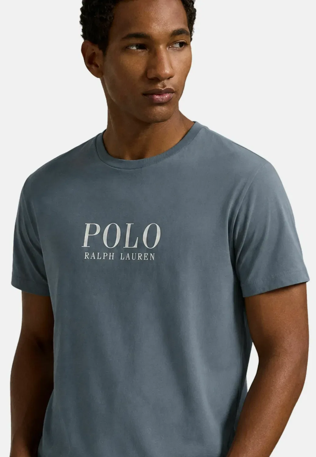 Футболка с принтом, длиной до колена, с коротким рукавом Polo Ralph Lauren, Blue- — фото 4