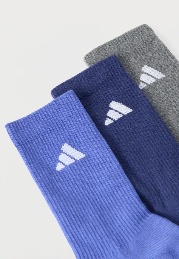 Набор из 3 спортивных носков унисекс Adidas Performance, белый/темно-синий/темно-серый — фото 2