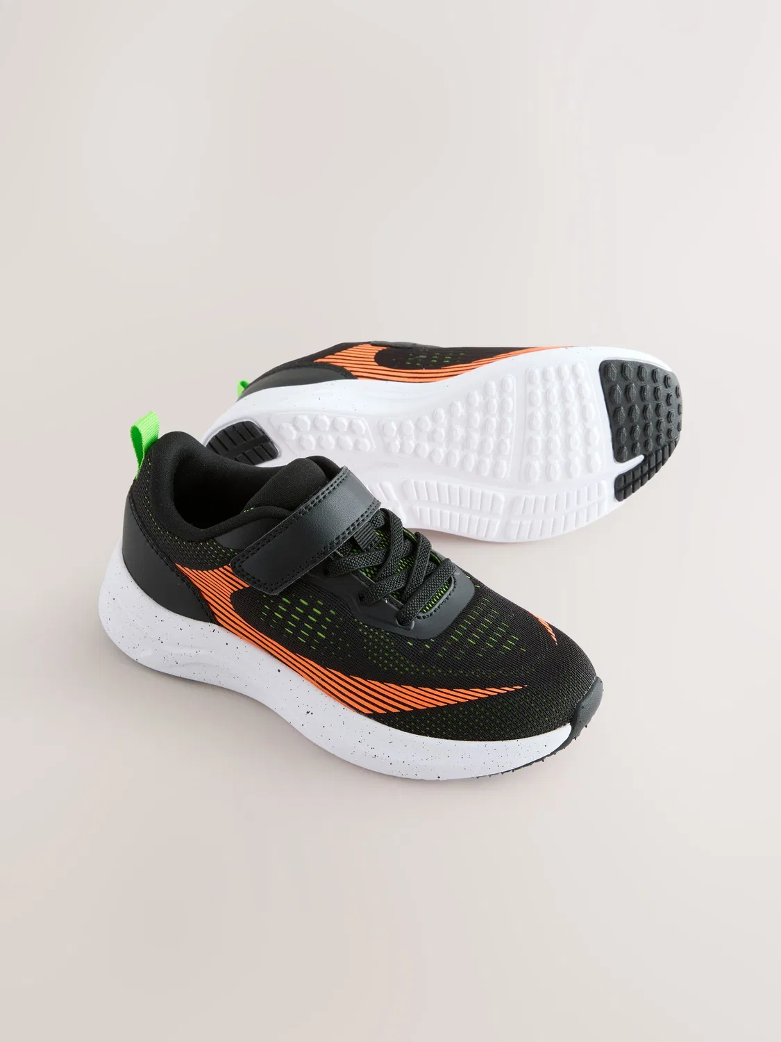 Кроссовки с сетчатым верхом, модель Black/Orange Next, черно-оранжевый — фото 3
