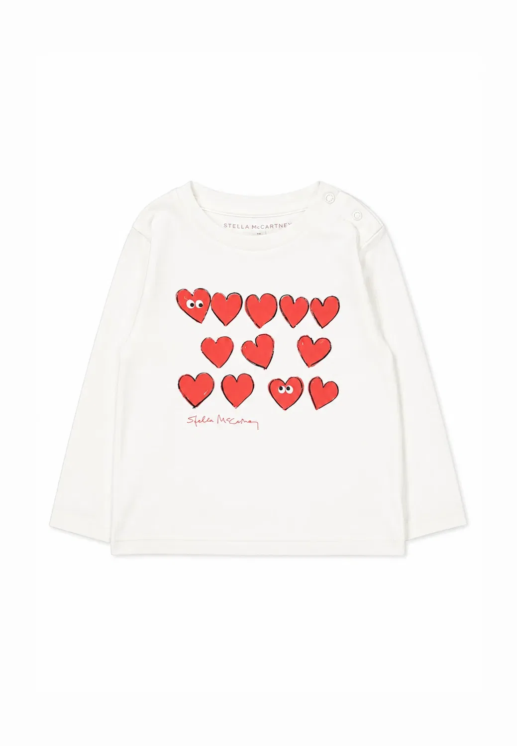 Футболка - топ с длинными рукавами Stella Mccartney Kids, Ivory