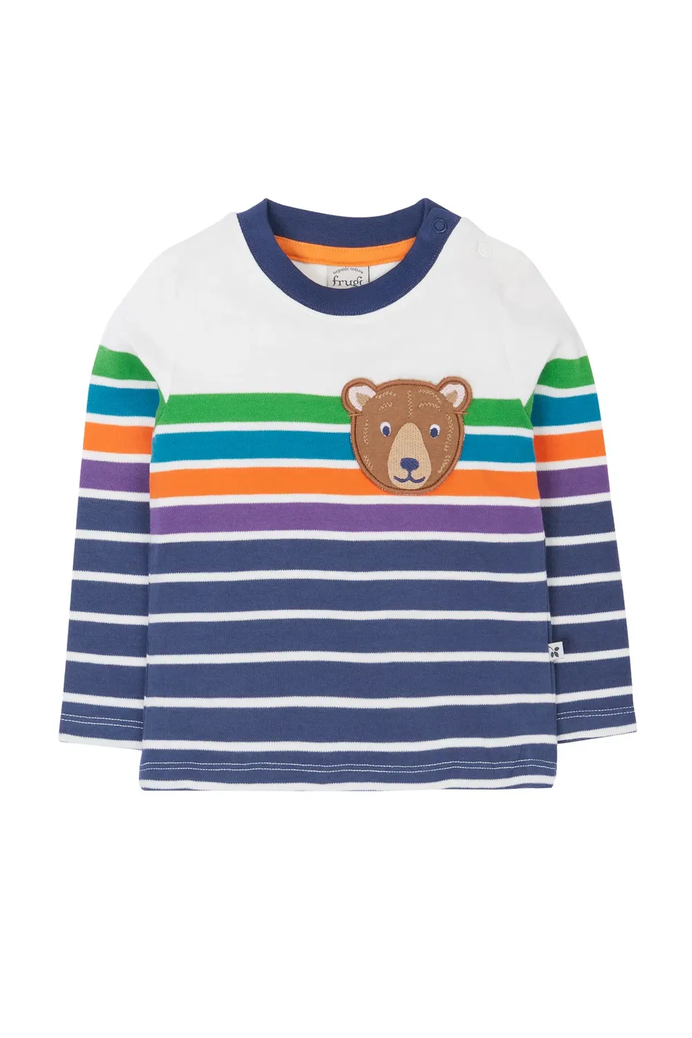 Детская футболка с карманом с принтом Frugi, Multi