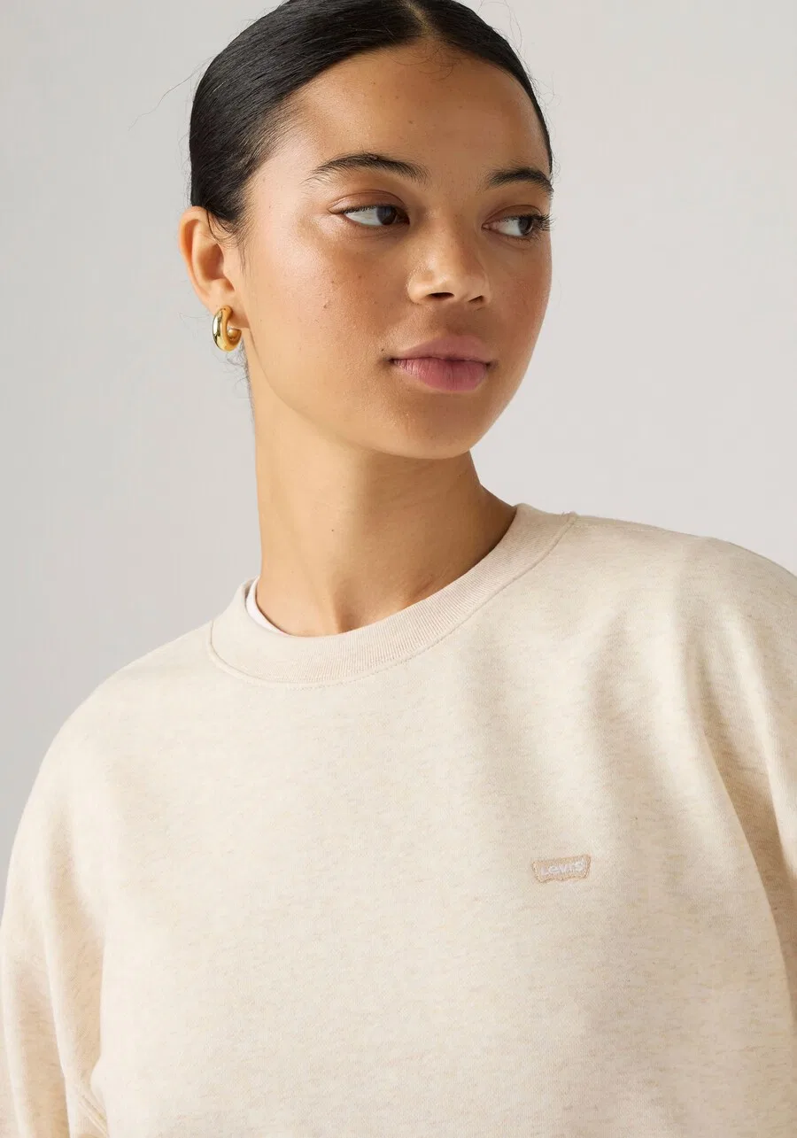 Толстовка LEVI'S 'EVERYDAY' из шерсти белого цвета — фото 4