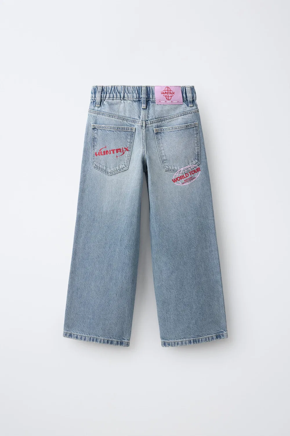 KPOP DEMON HUNTERS NETFLIX Широкие джинсы ZARA, Blue — фото 2