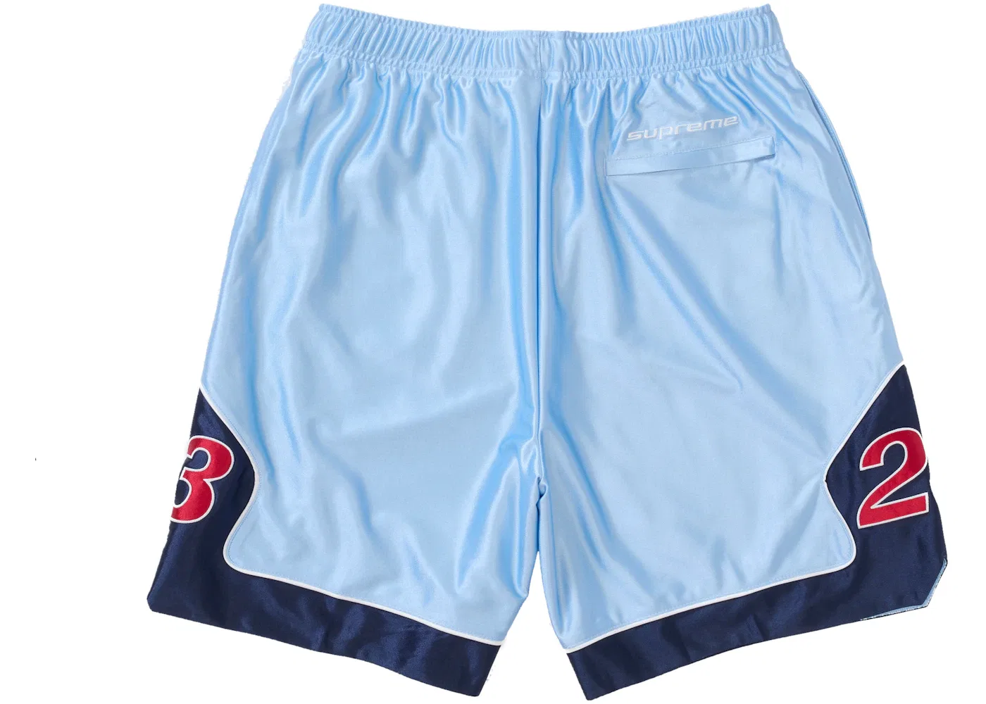 Мужские шорты с принтом Supreme Jordan Warm Up Short, Light Blue — фото 3