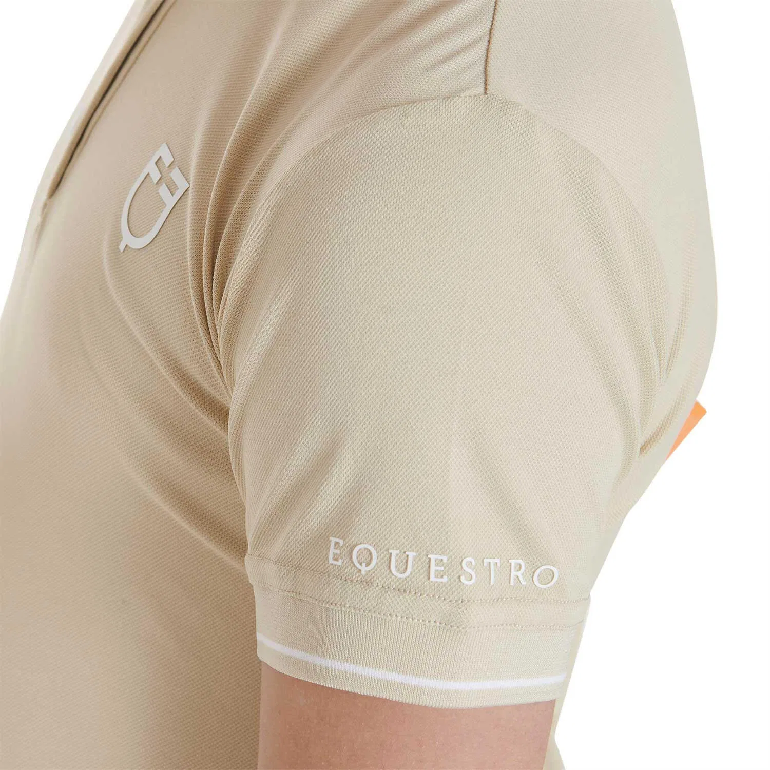 Детское поло для мальчиков Slim Fit Equestro, Beige — фото 4