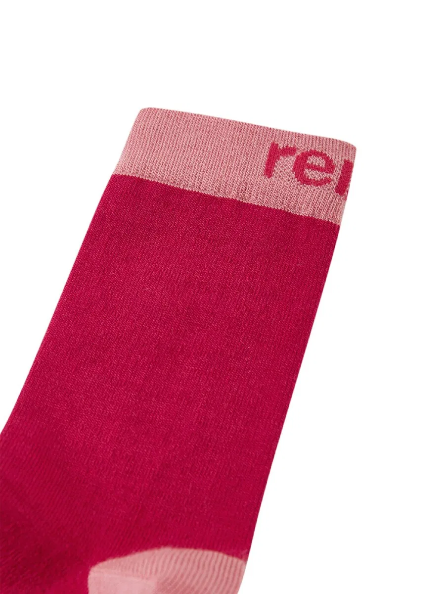 Спортивные носки Reima Athletic Socks 'Parit' красного и светло-красного цвета — фото 2