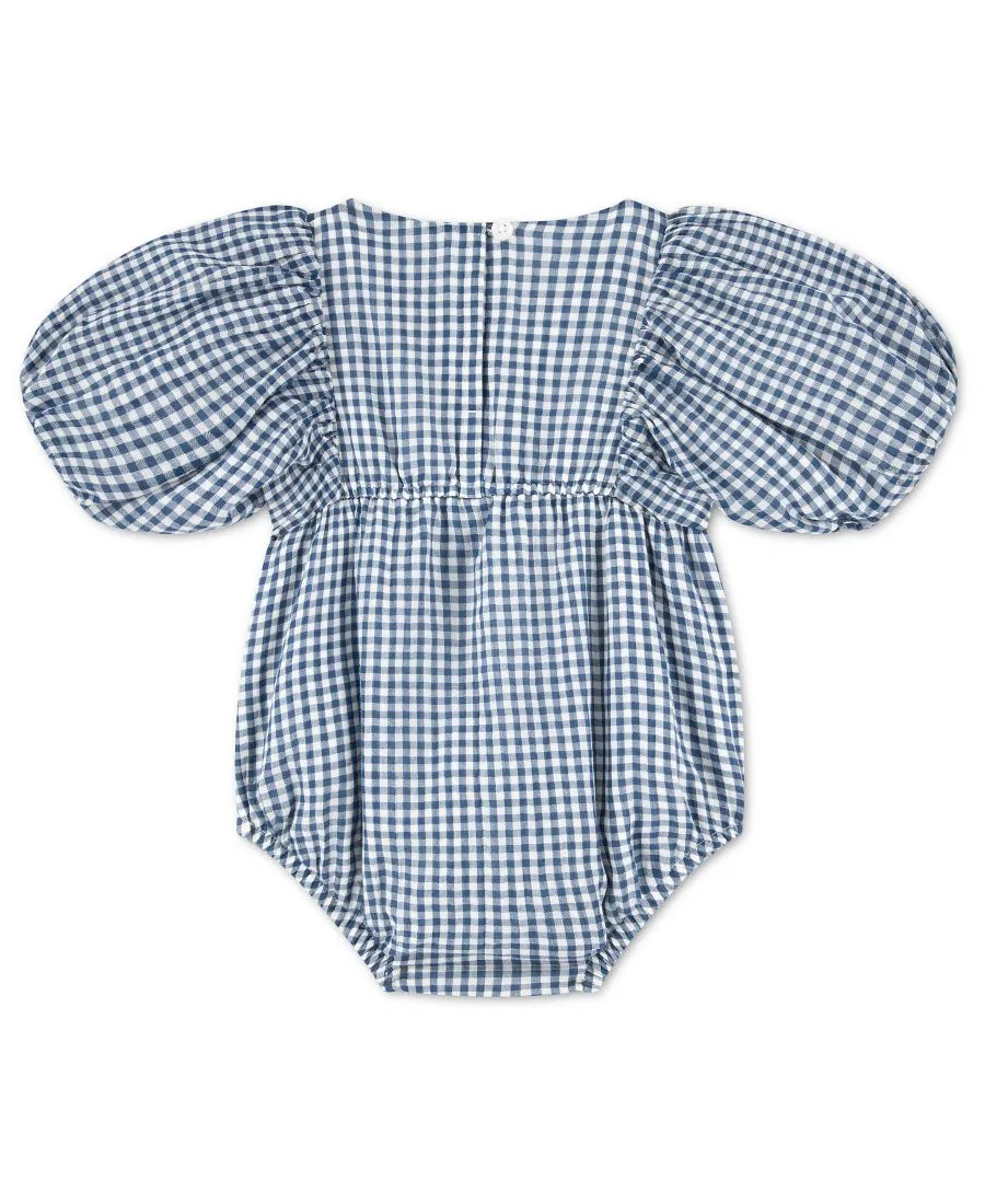 Детский боди Emerson Bubble для девочек Abercrombie Kids, синий/белый — фото 2