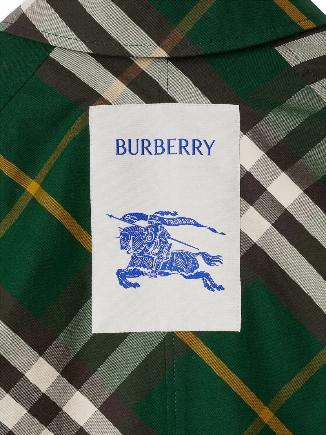 Реверсивное пальто с клетчатым рисунком Burberry, зеленый — фото 3