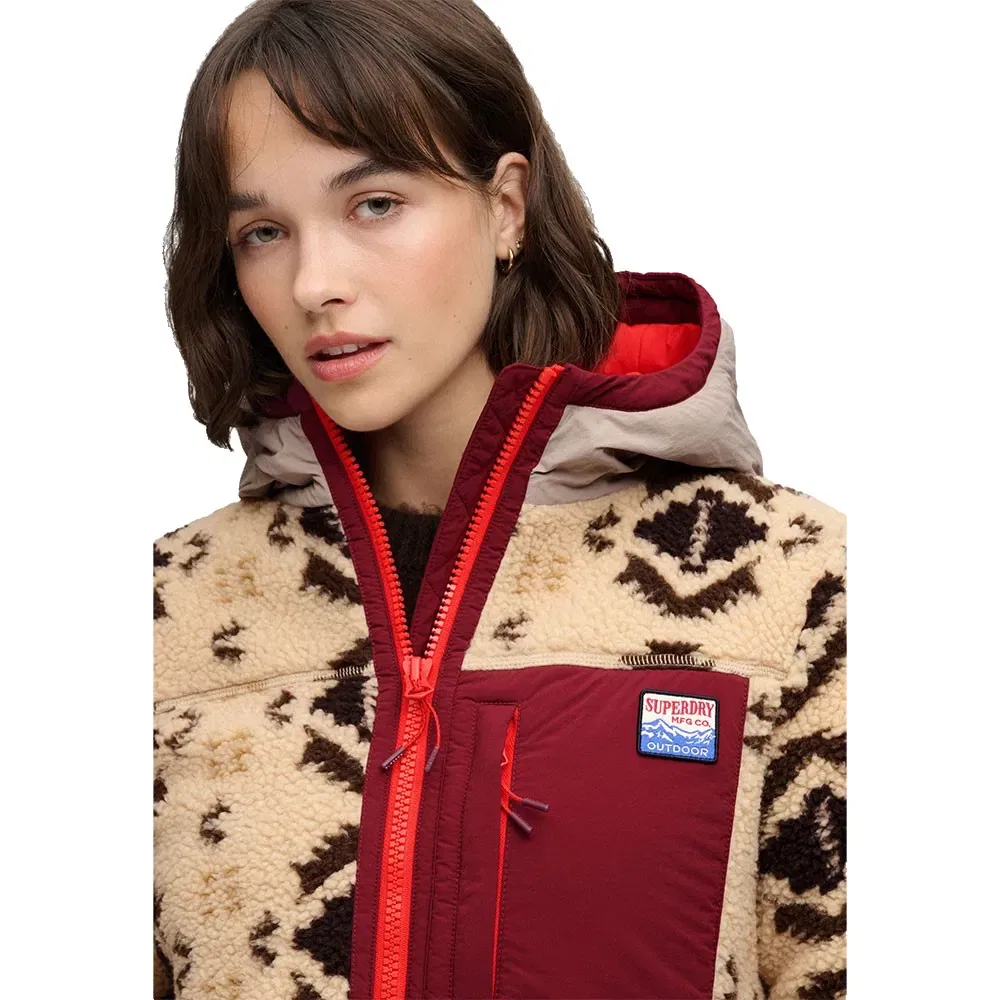 Женская куртка с начесом Superdry, Brown — фото 4