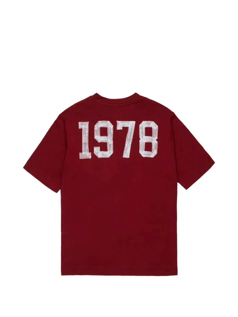 Футболка с графичным принтом и логотипом Diesel Kids, красный — фото 2