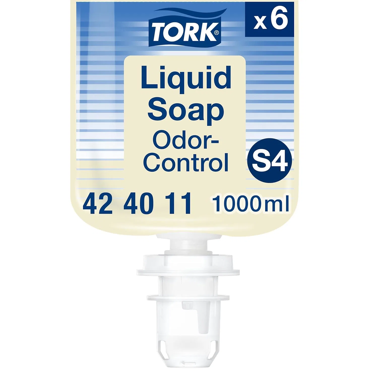 Жидкое мыло для рук Tork, 6 бутылок по 1000 мл, прозрачное