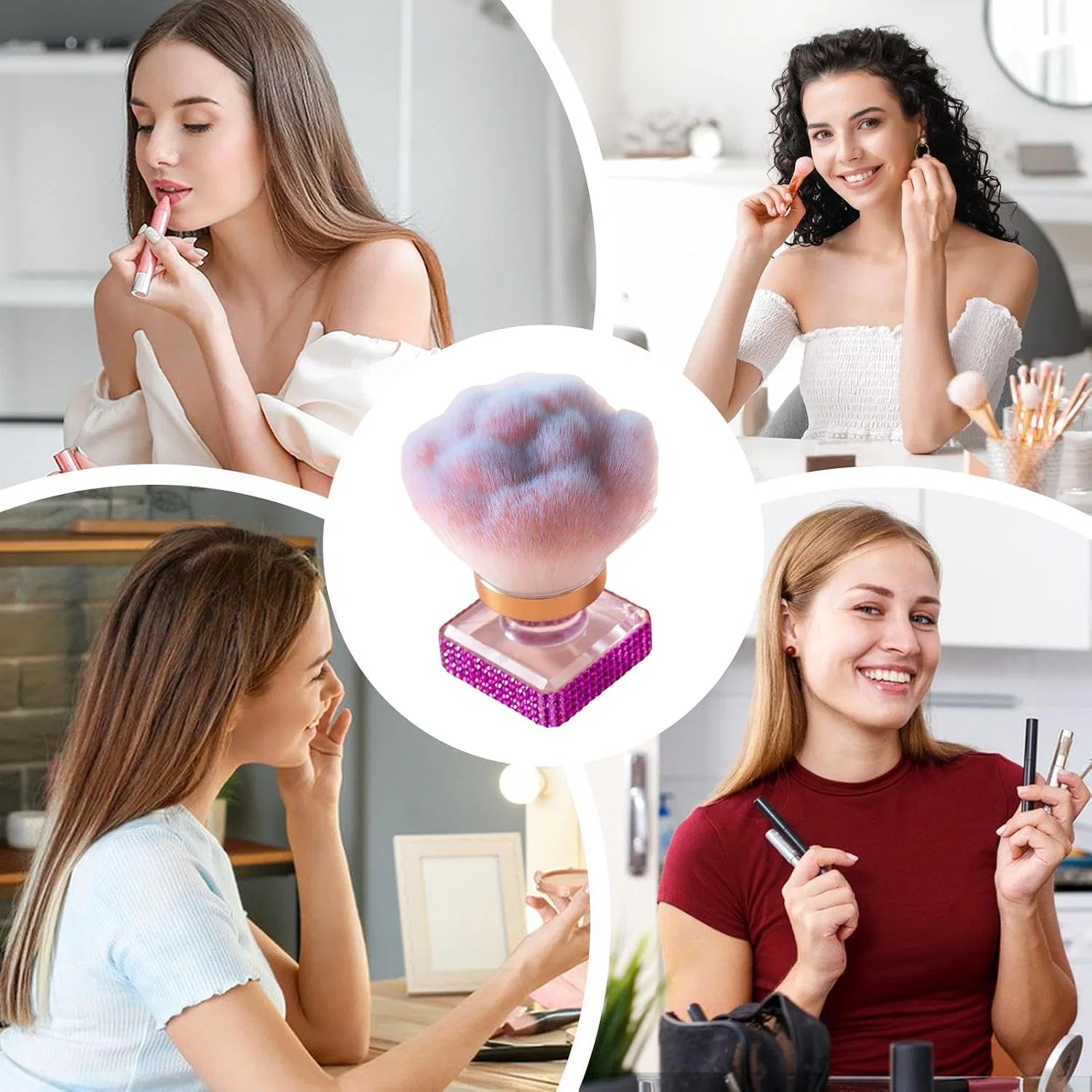 Кисть для лица, мягкая щетина, Make-up Brush, 1 шт, Ein Generic — фото 4