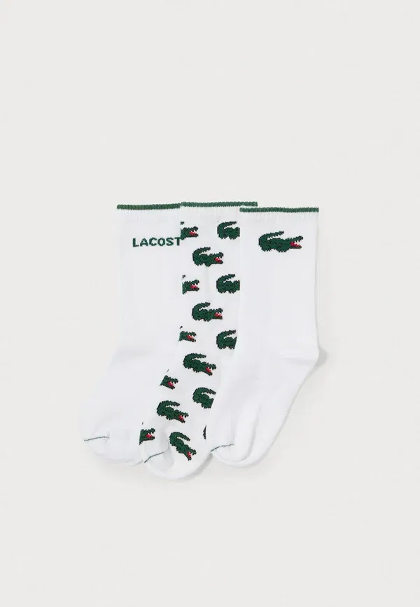 Комплект из 3 пар носков Crocs Crew унисекс Lacoste, белый