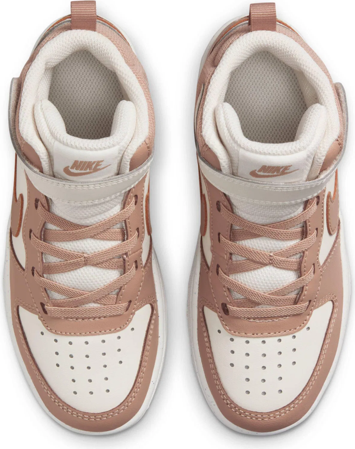 Детские кроссовки с высоким верхом Nike Court Borough Mid 2, Sports Tutor, Цвет: Creme — фото 3
