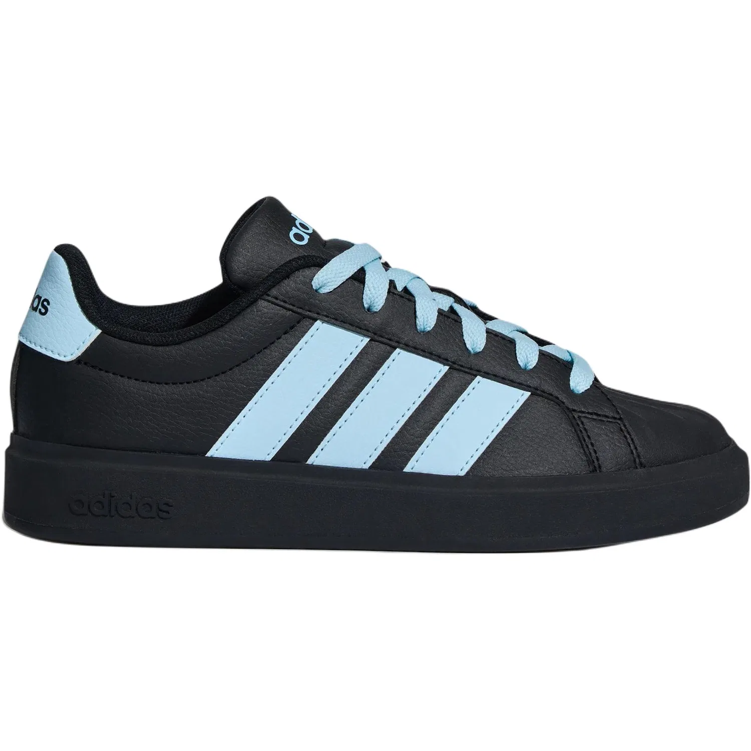 Детские кроссовки для скейтбординга с принтом STREETTALK Adidas, Black/Snow Crystal Blue — фото 3