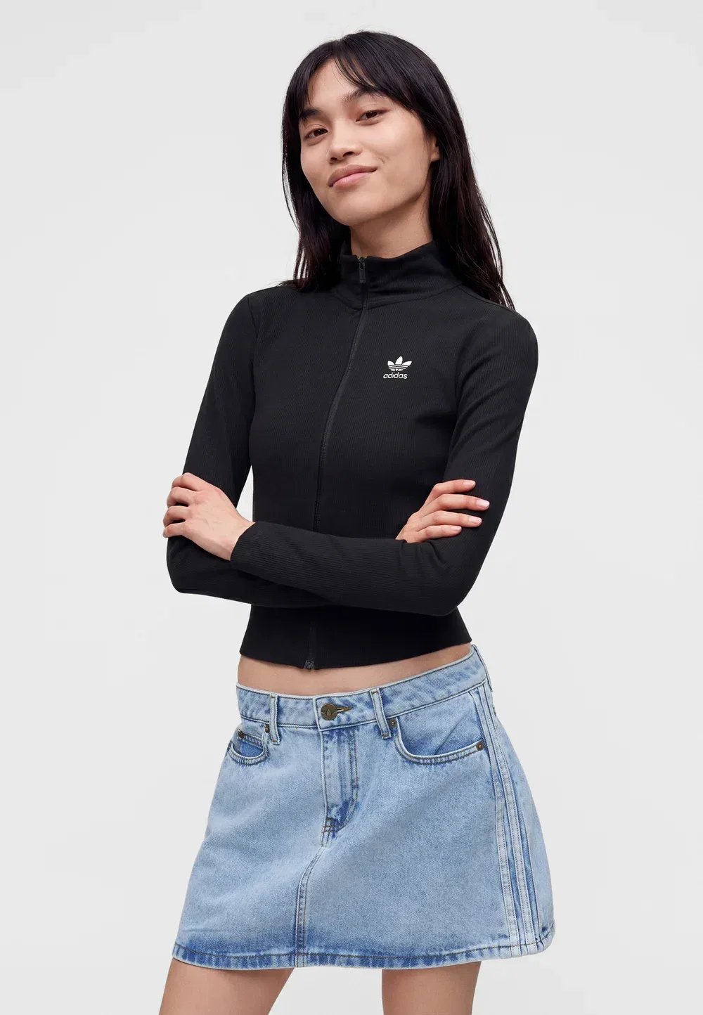 Мини-Юбка Adidas Originals, Light Denim — фото 4