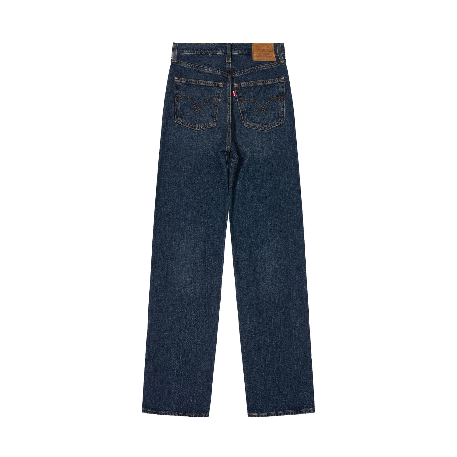 Levis Женские джинсы прямого кроя с застежкой на пуговицы Levi's Ribcage, Цвет Blue — фото 2