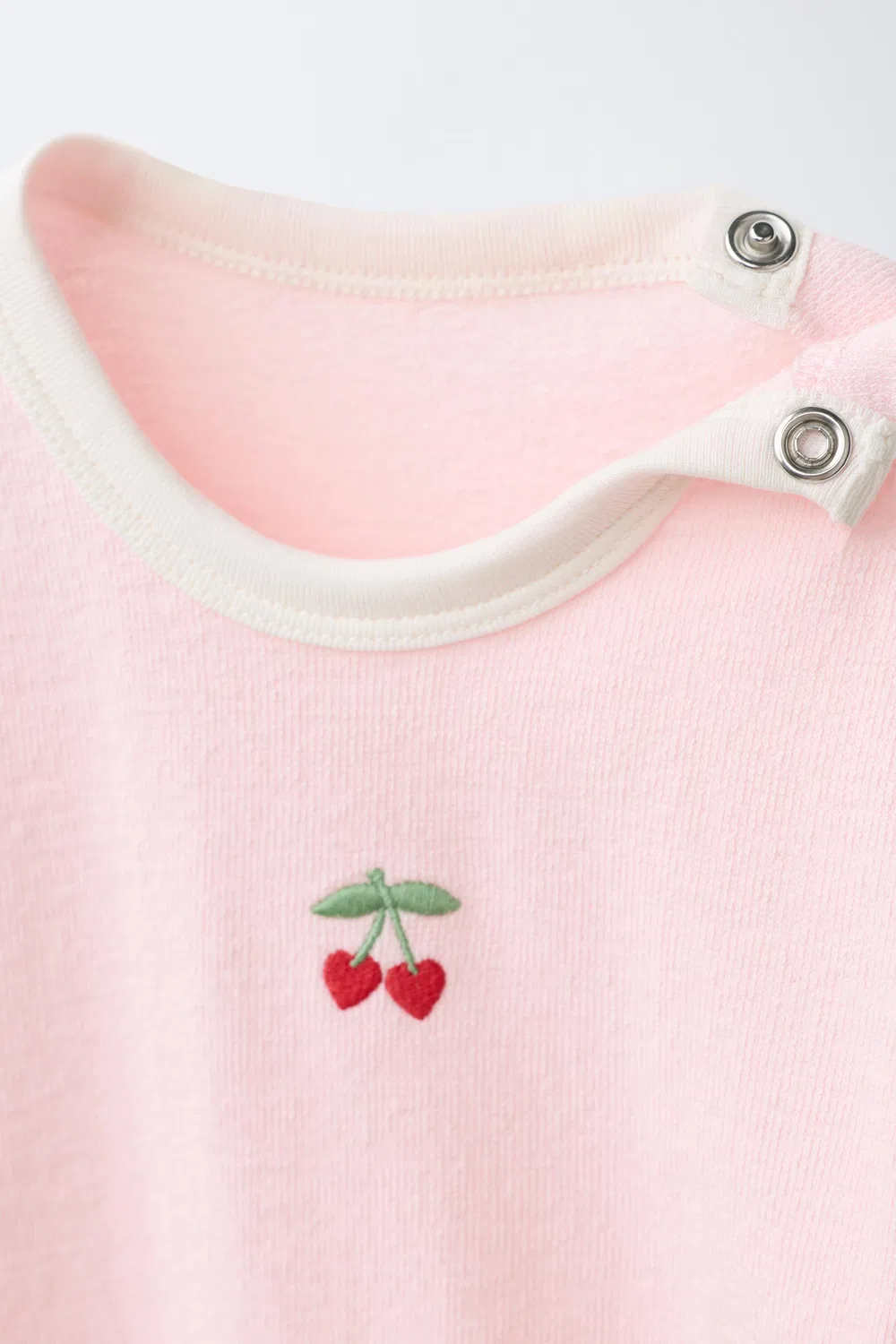 Комплект из двух пижамных комбинезонов вишневого цвета ZARA, Pink — фото 4