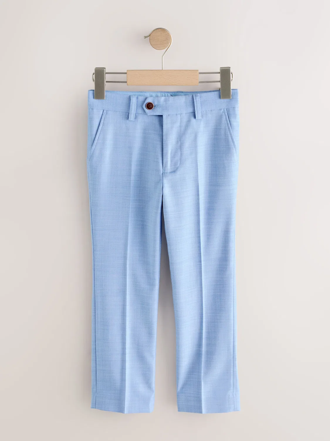 Брюки классические Skinny Fit, Light Blue Suit Trousers Next, светло-голубой